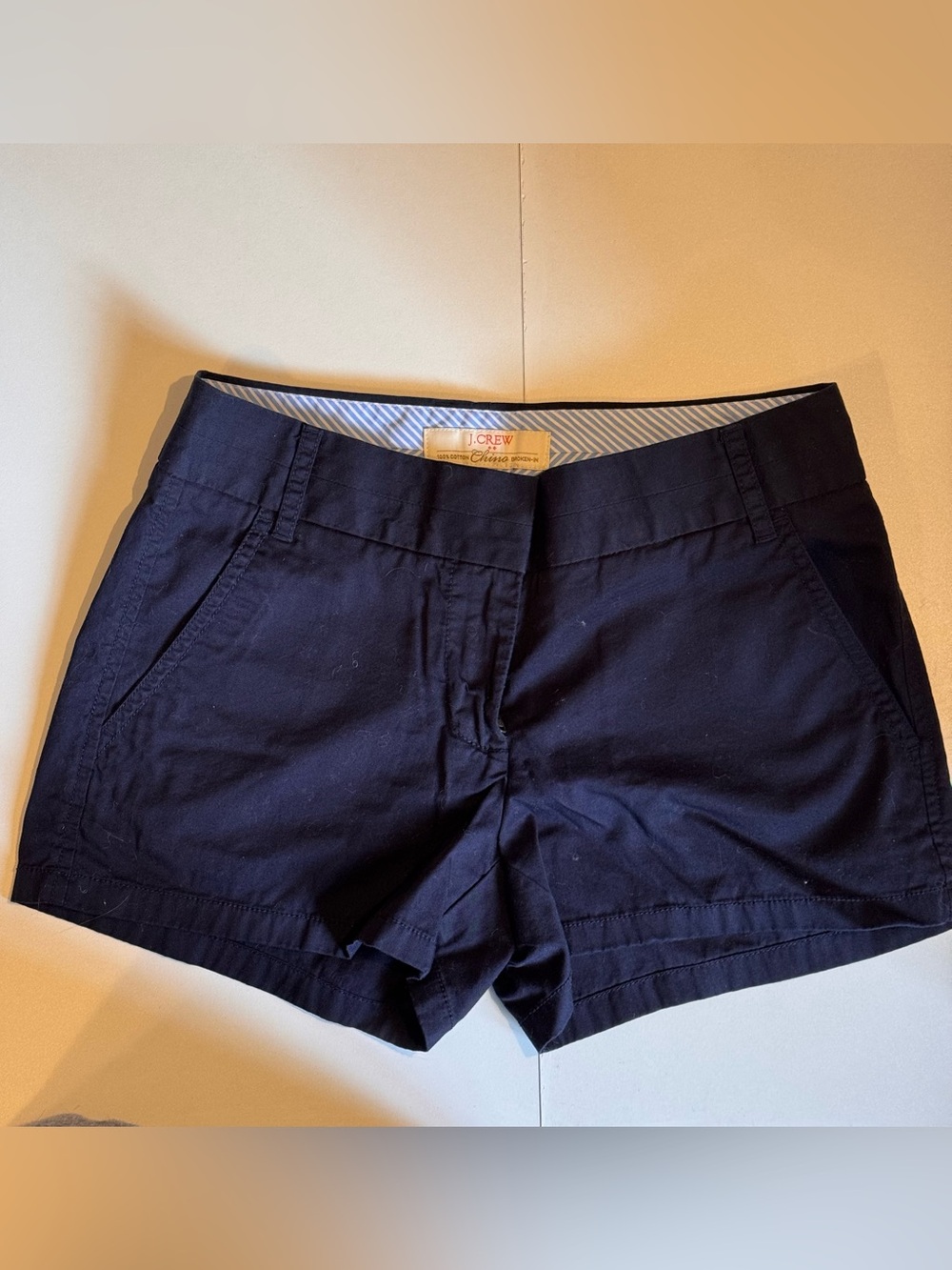 J. Crew Dark Navy 3" Chino Shorts